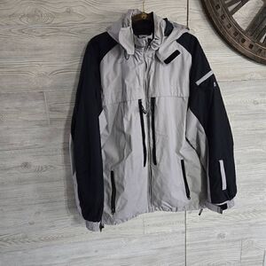 Volkl Winter Coat Nano Technology Mens SZ XXL SensorTex Snowboarding Grey Black